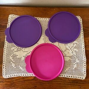 3 Tupperware Lids only